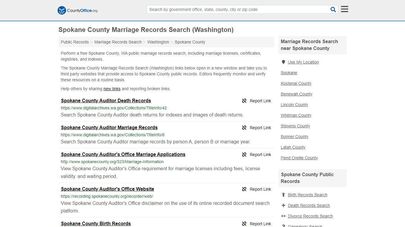 Marriage Records Search - Spokane County, WA (Marriage ...